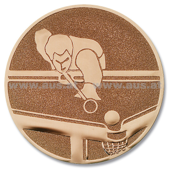 Pokal-Emblem Pool-Billard Bronze