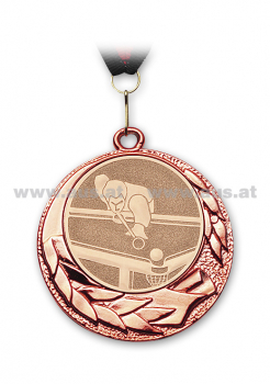 Medaille Pool-Billard bronze m. Band