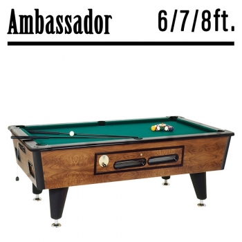 Pool Billardtisch Ambassador mit Münzeinwurf