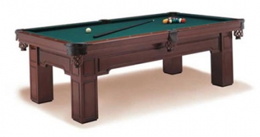 Pool Billardtisch Huntington 8ft Mahagonibeizung Spielfläche 224 x 112 cm