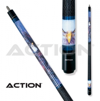 Pool Queue 2-tlg. Action Adventure Eagle / Klebleder 13 mm / L:148 cm