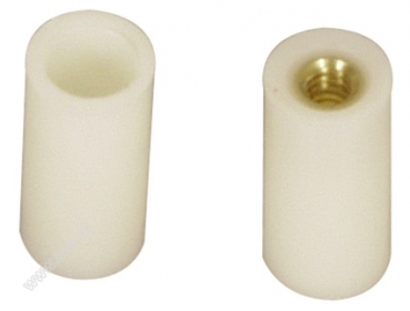 Ferrule für Schraubleder, Durchmesser 12 mm Messinggewinde, 10 Stück