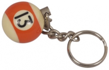 Schlüssel Anhänger Poolball 25 mm Nr.  13