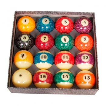 Pool Ball Set 57,2 mm Stone Edition