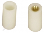Ferrule für Schraubleder, Durchmesser 12 mm Messinggewinde, 10 Stück